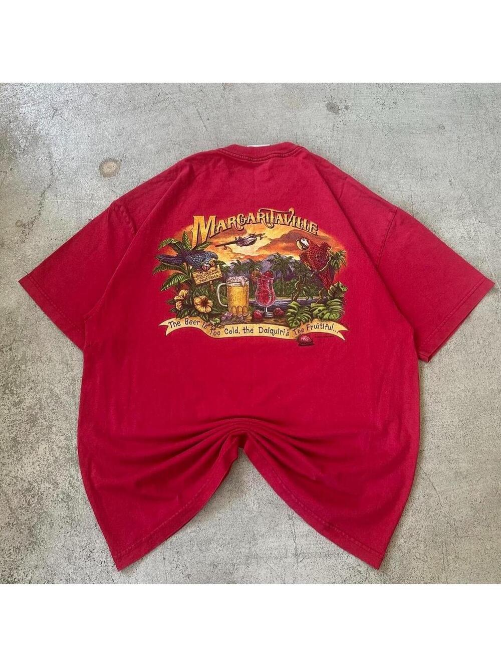 Vintage Jimmy Buffett's Margaritaville Jamaica Beer Parrots T Shirt